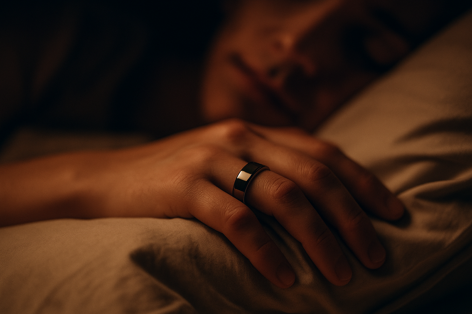 A mock graph comparing a generic smartwatch sleep score with detailed deep sleep data from the Herz P1 app.