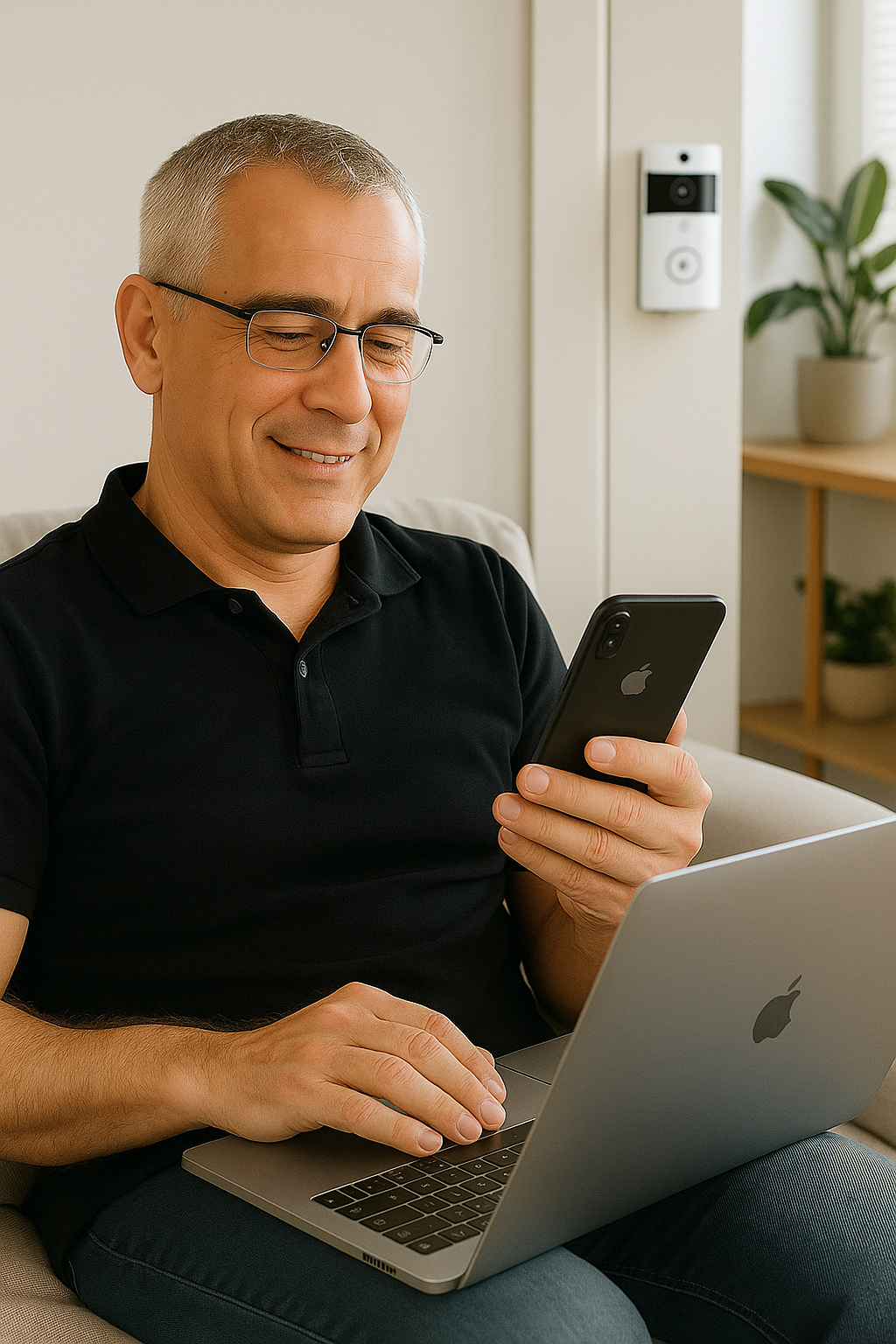 Mark Jensen smiling confidently after Intellibell transformation